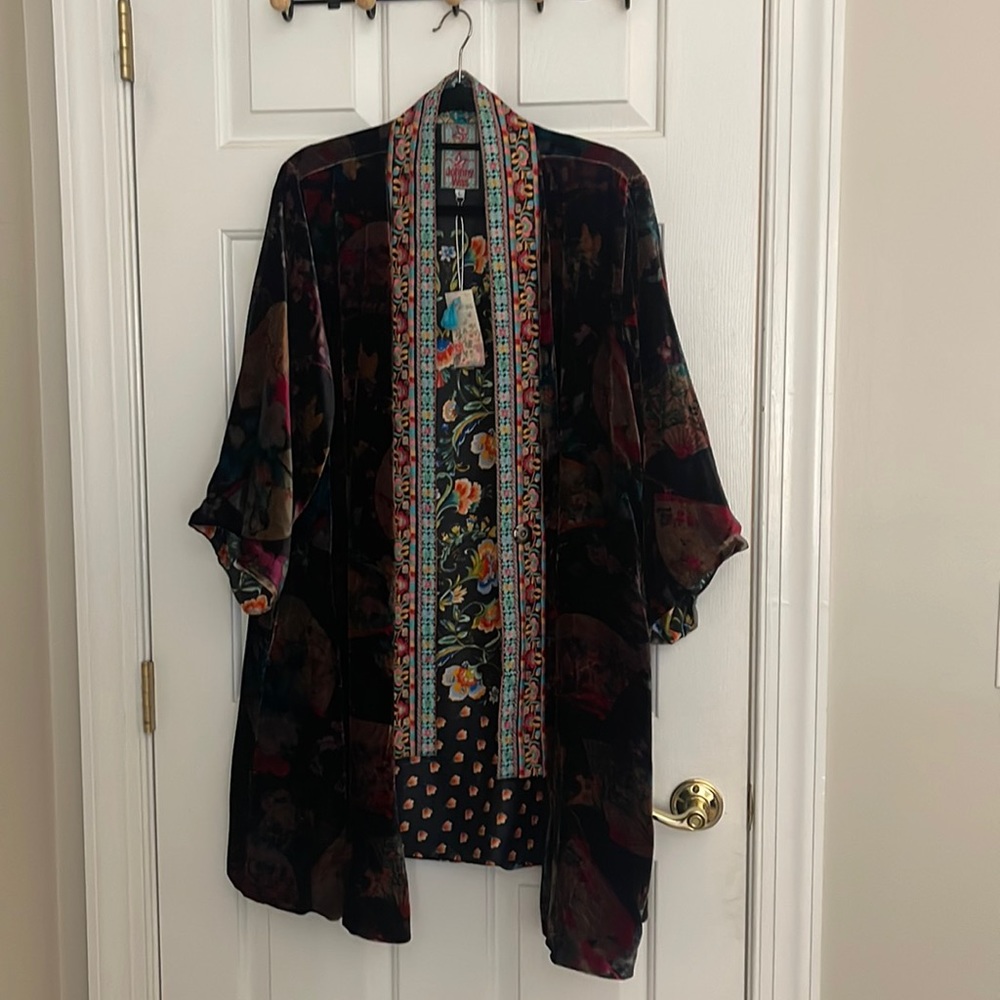 NWT Johnny Was Velvet Kimono